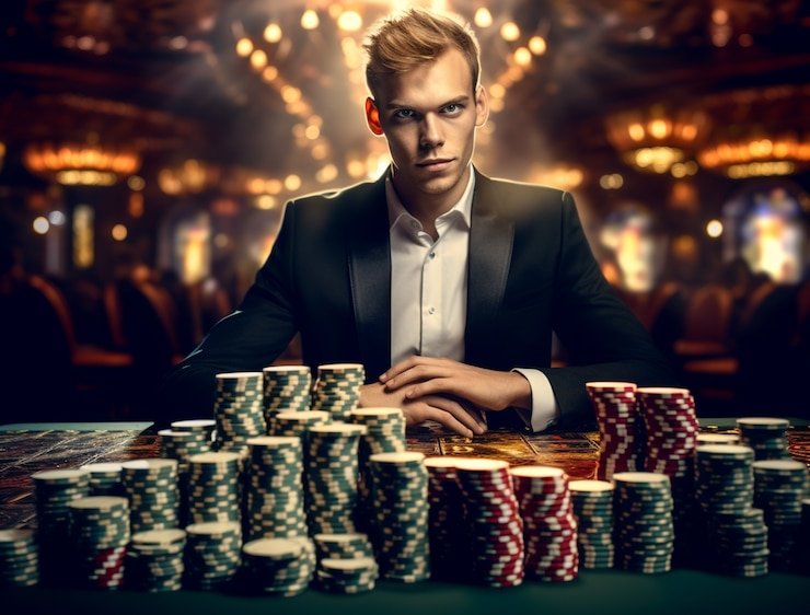 Studio broadcast live-dealer dengan kamera HD di meja blackjack ibobet